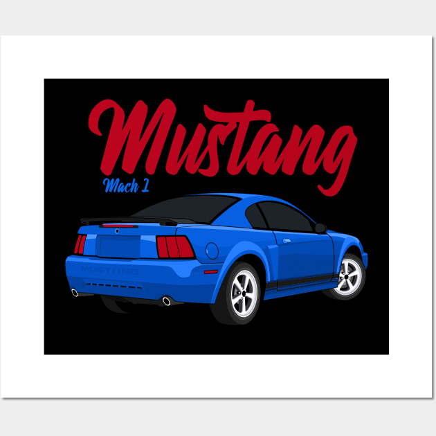 Mach 1 American Muscle Cars Wall Art by masjestudio